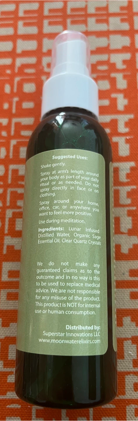 Moonwater Elixirs Reiki Charged Sage Smudge Spray - photo 3