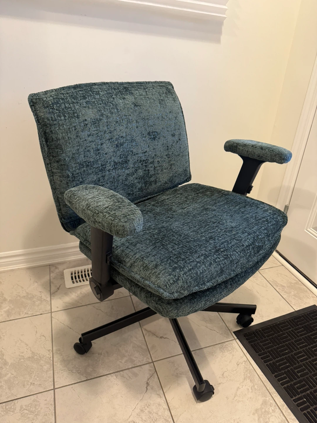 Teal Upholstered Office Chair - photo 2