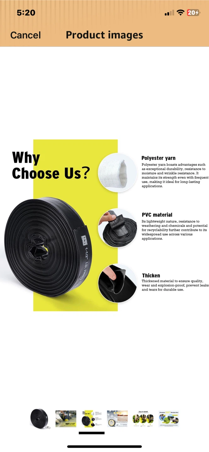 New Discharge Backwash Hose 1-1/2-Inch by 100-foot - photo 3