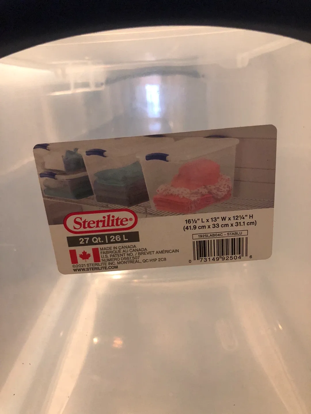 26 L / 27 Qt Storage Bins (Pack of 3) - photo 2