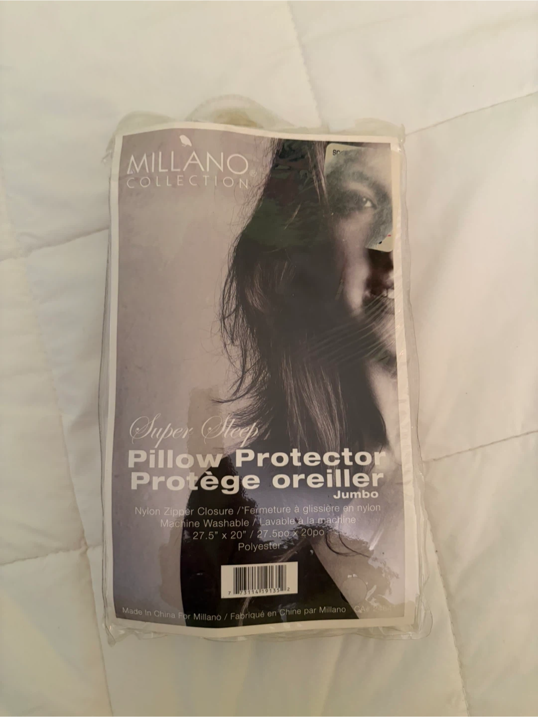 2 Millano Collection Super Sleep Pillow Protectors - Jumbo