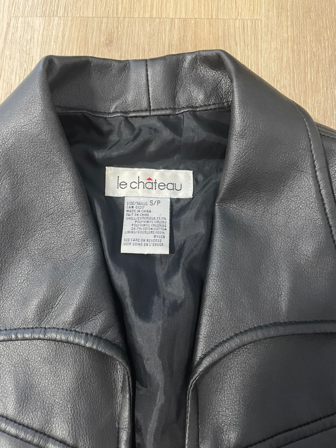 Faux leather jacket S - photo 3