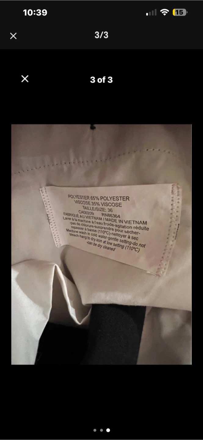 Black Polyester Viscose Trousers - photo 3