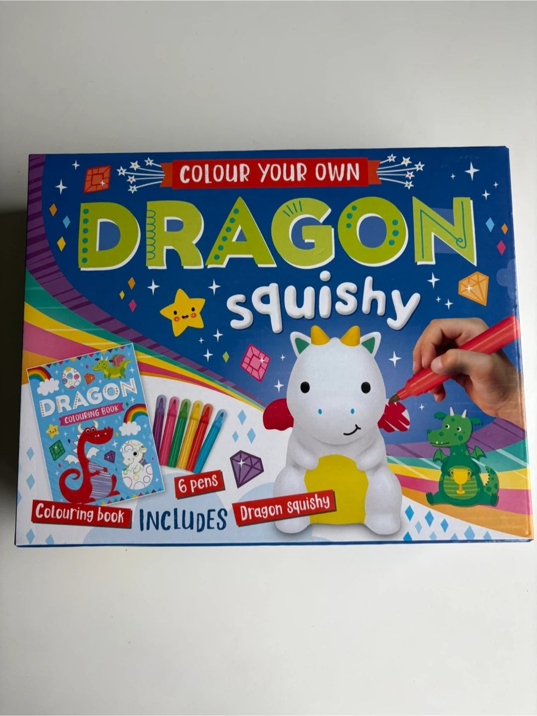Colour Your Own Dragon Squishy Set