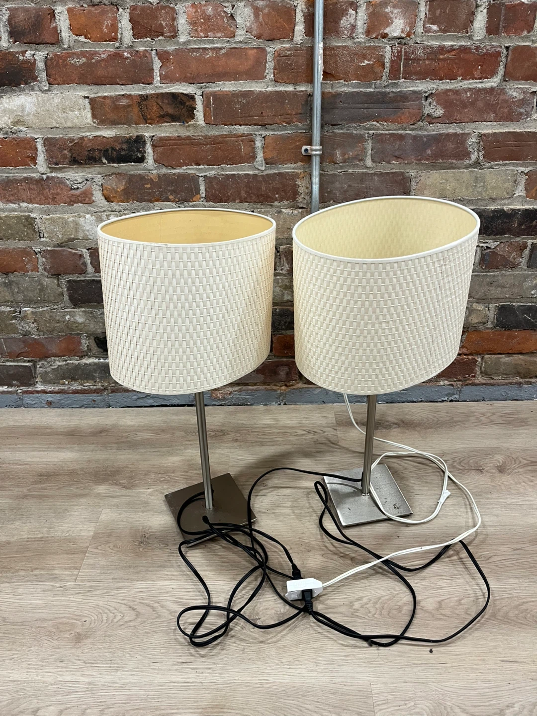 MOVING SALE — 2 White Lamps (READ DESCRIPTION)