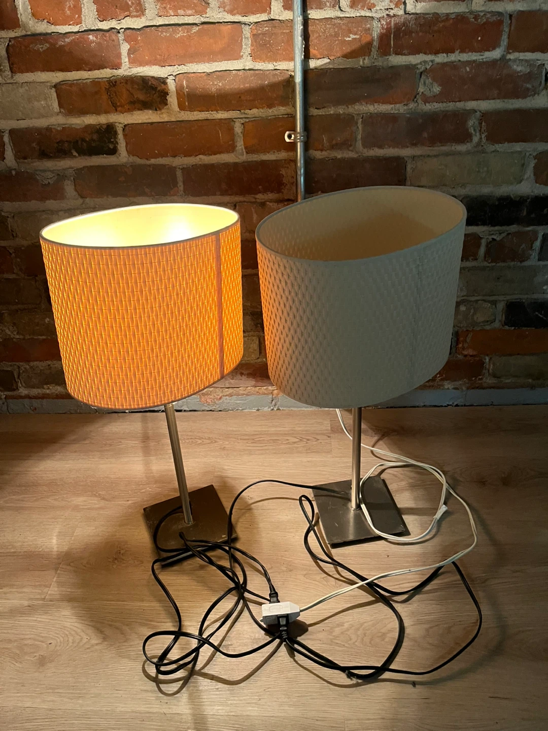 MOVING SALE — 2 White Lamps (READ DESCRIPTION) - photo 2