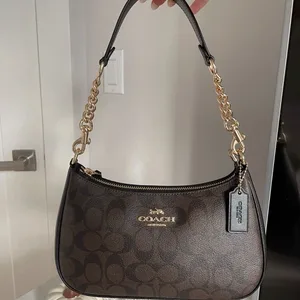 Coach Brown Signature Shoulder Bag