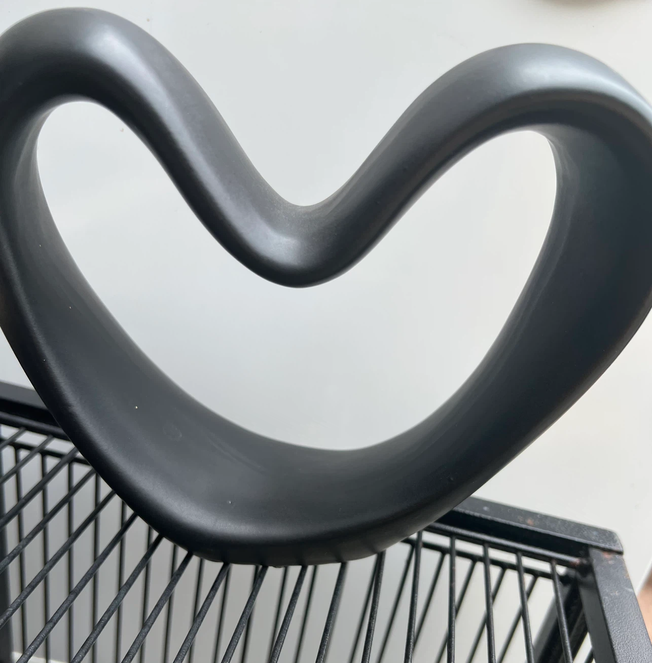 Black Heart-Shaped Sculpture