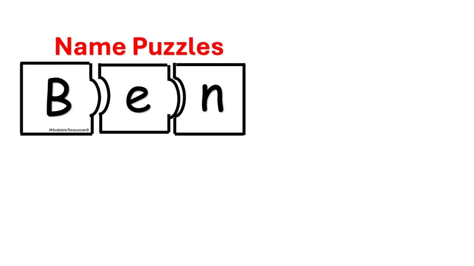 Name Puzzles - Personalized