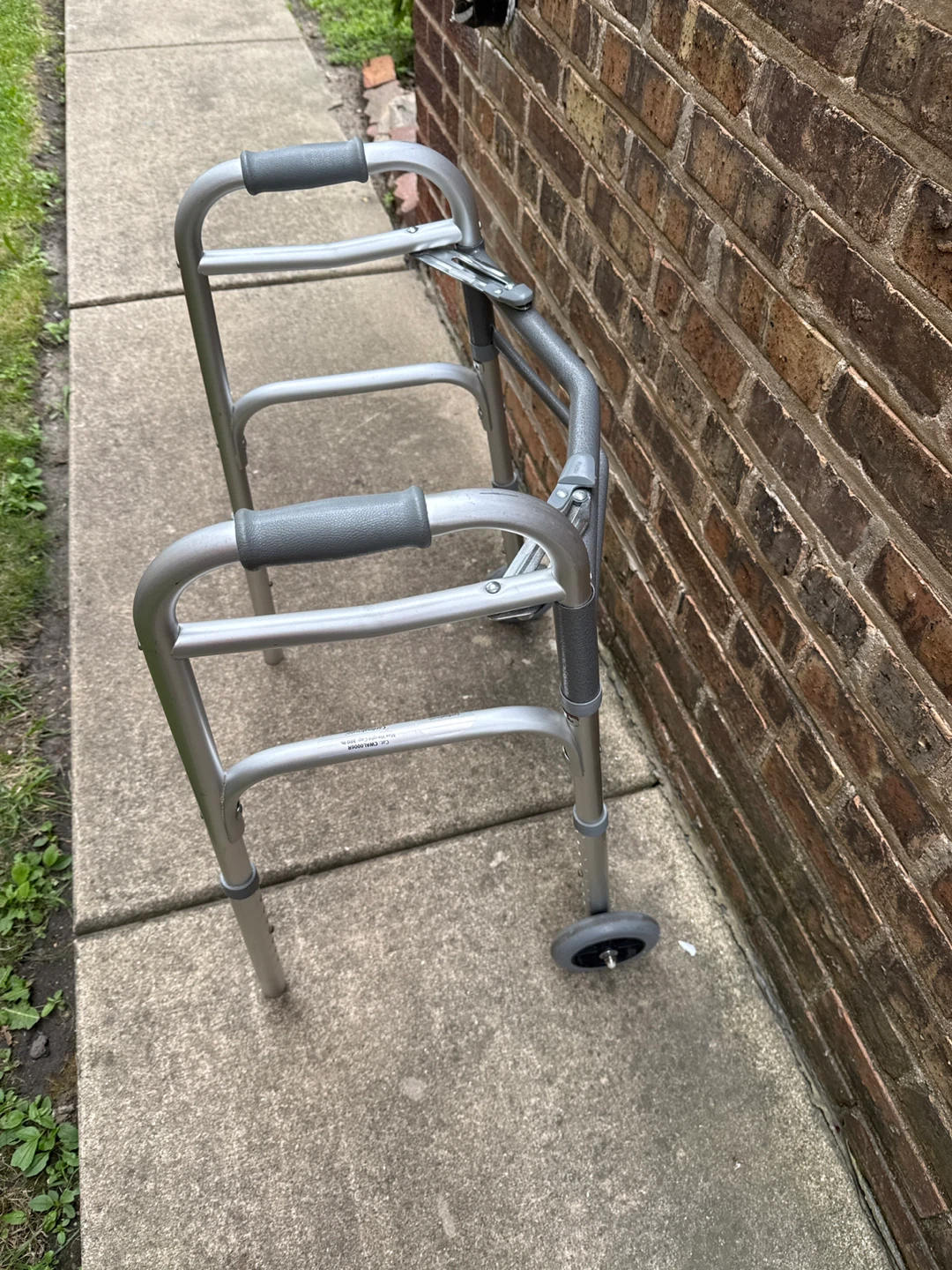 Adjustable Folding Walker with Wheels - photo 3