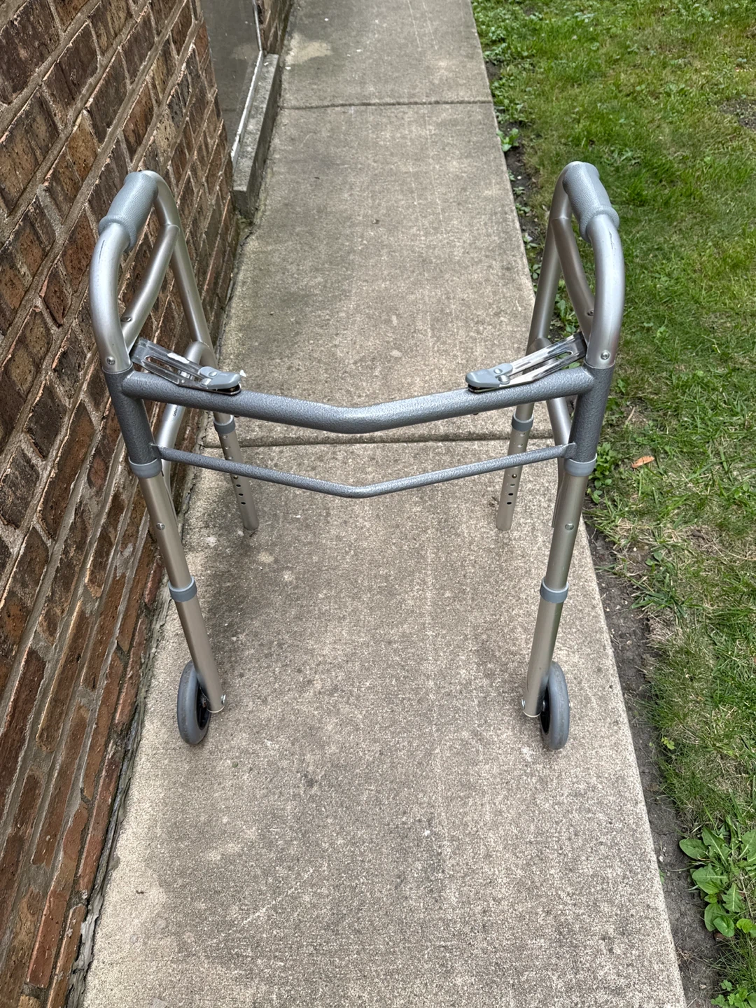 Adjustable Folding Walker with Wheels - photo 4