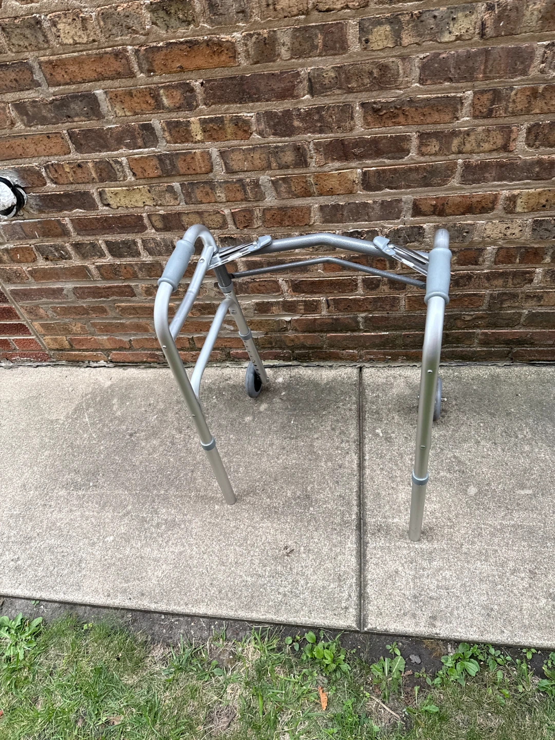 Adjustable Folding Walker with Wheels - photo 2