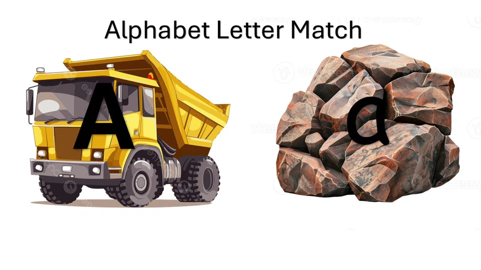 Alphabet CONSTRUCTION Game Cards