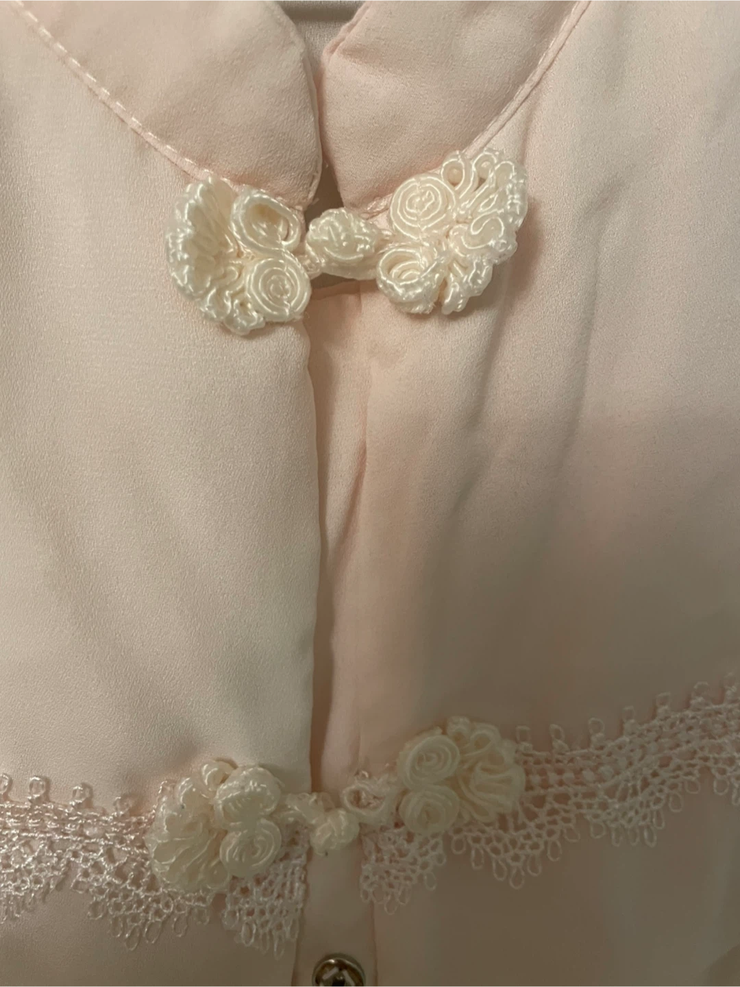Light Pink Blouse with Mandarin Collar - photo 2