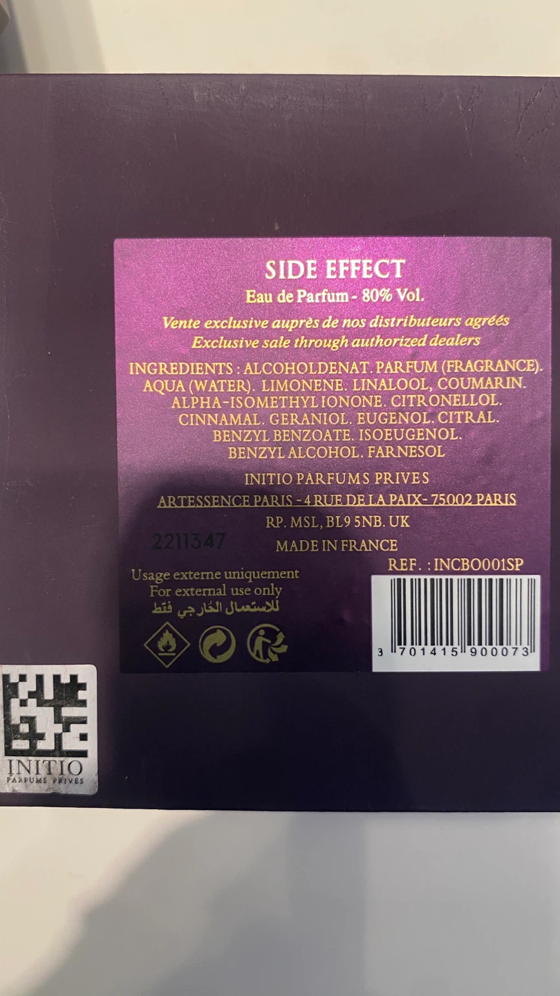 Initio Side Effect 90ml - photo 4