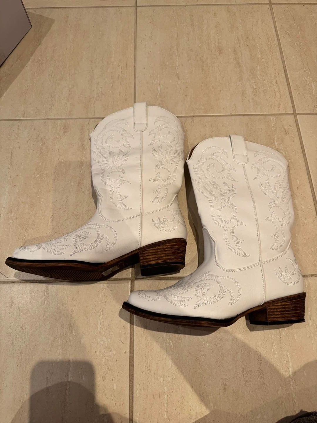 White Cowboy Boots - photo 2