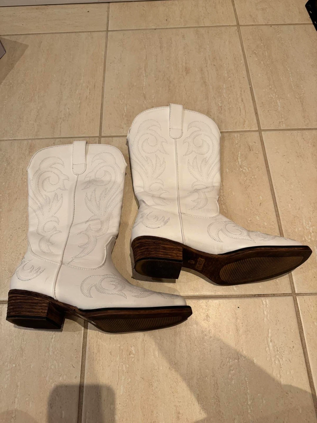 White Cowboy Boots - photo 4