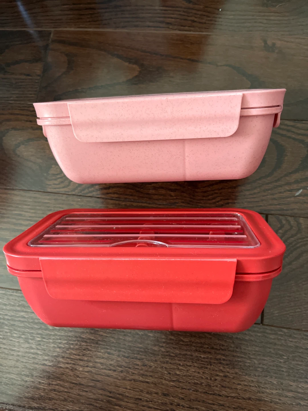 [New] Bento Lunch Box Set - Pink & Red - photo 2