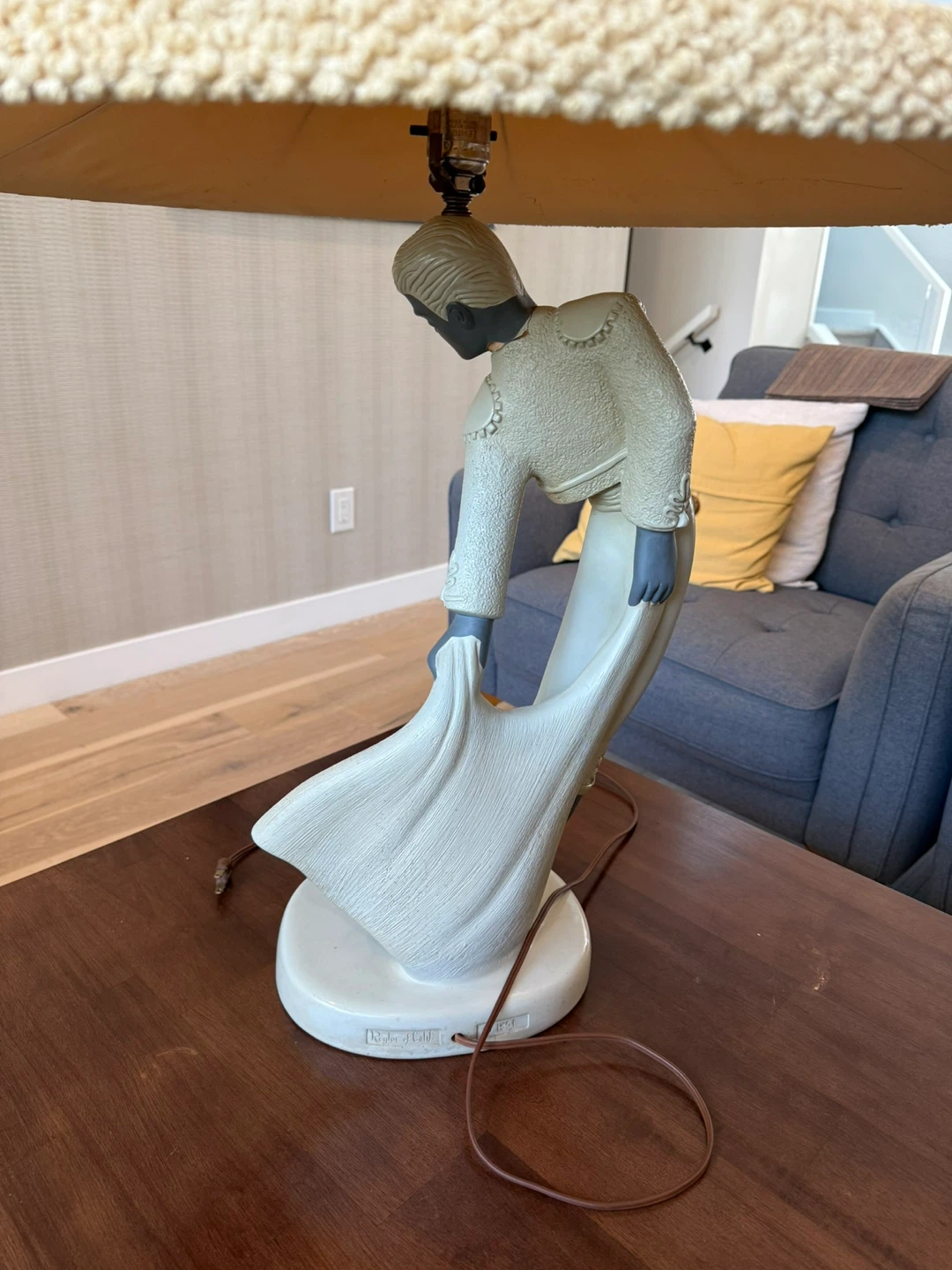 Vintage Matador Figurine Lamp Reglor of California 1951 - photo 5