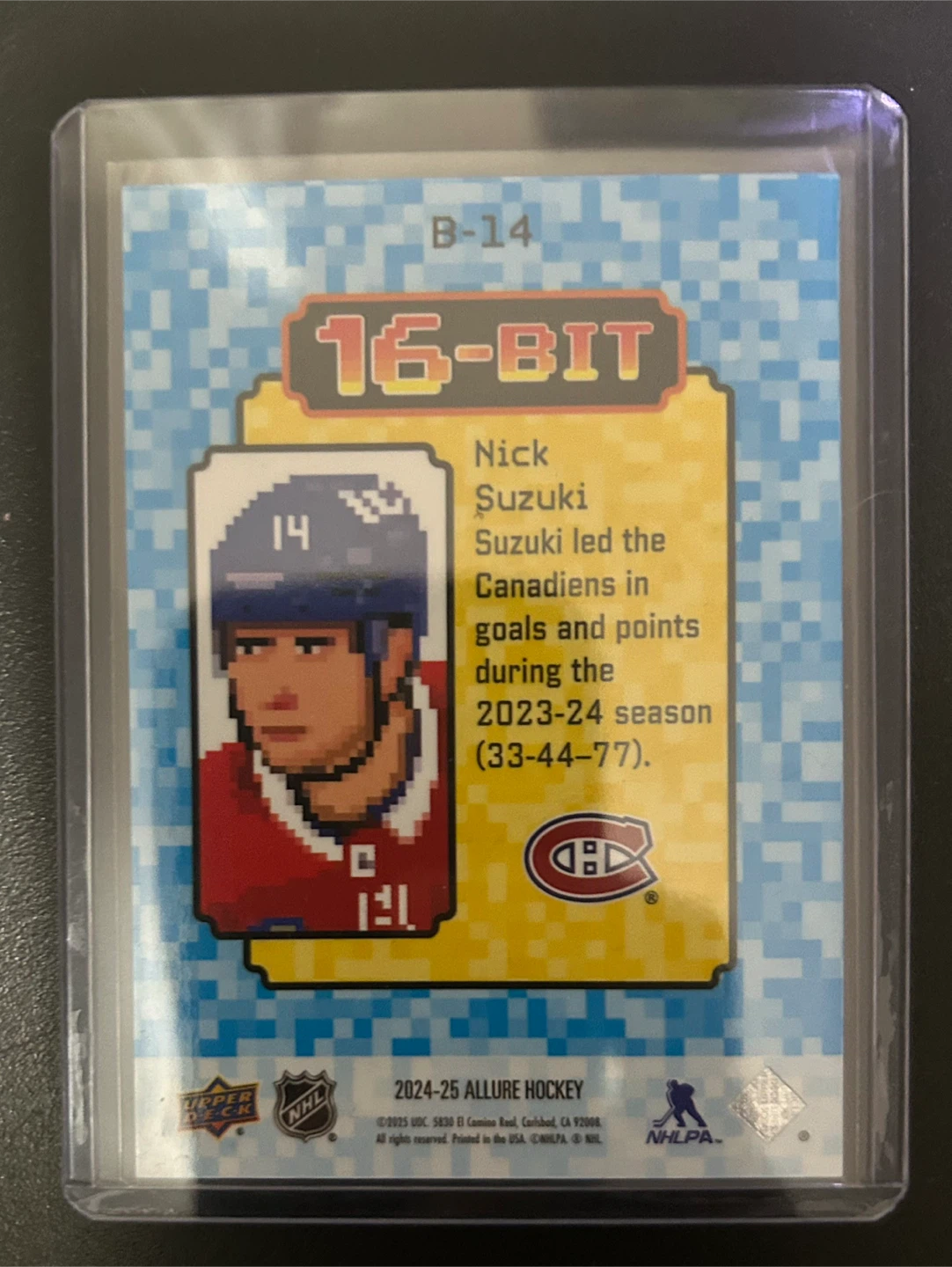 Nick Suzuki 16 bit allure card - photo 2