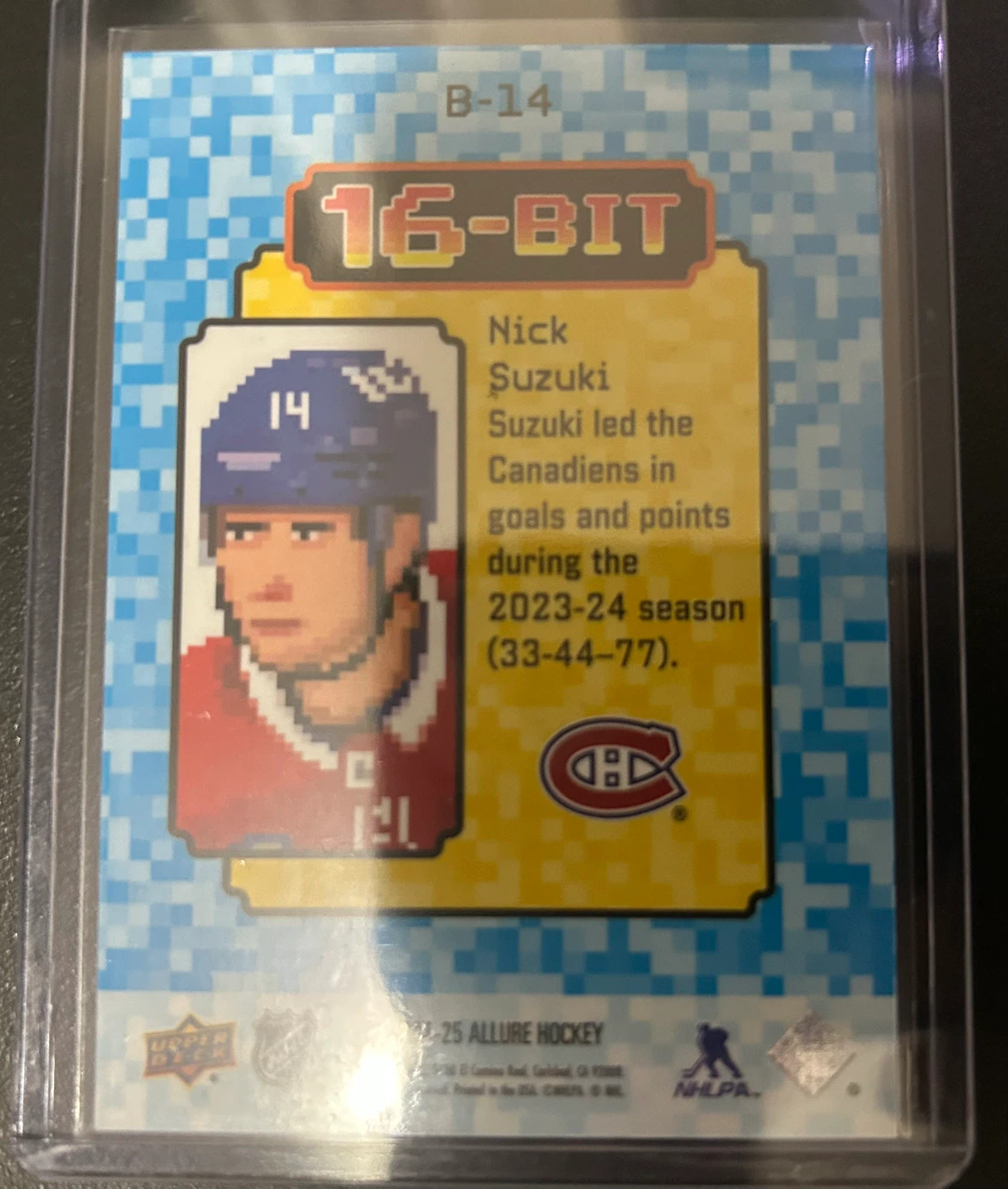 Nick Suzuki 16 bit allure card - photo 4