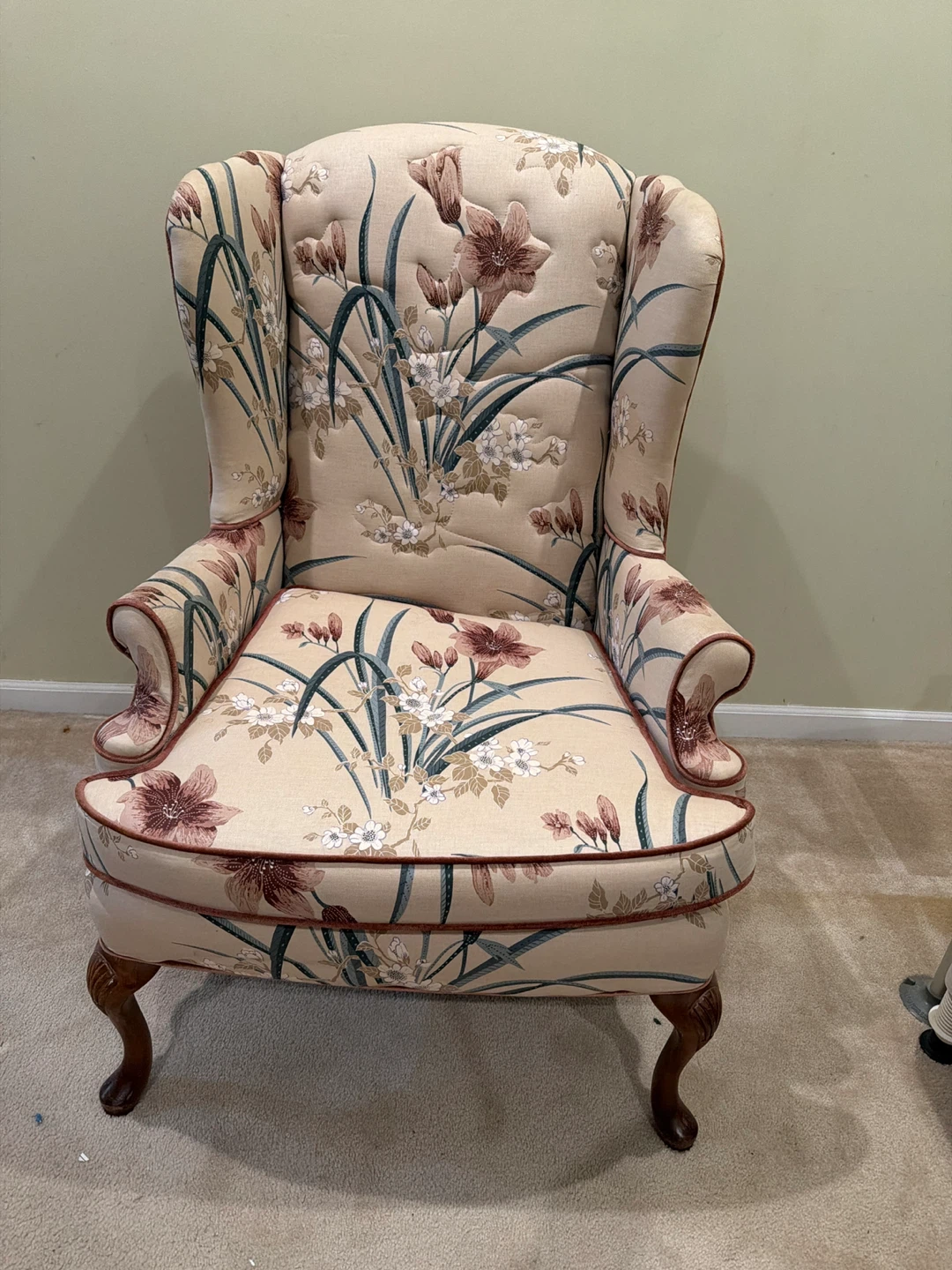 wingback accent chair