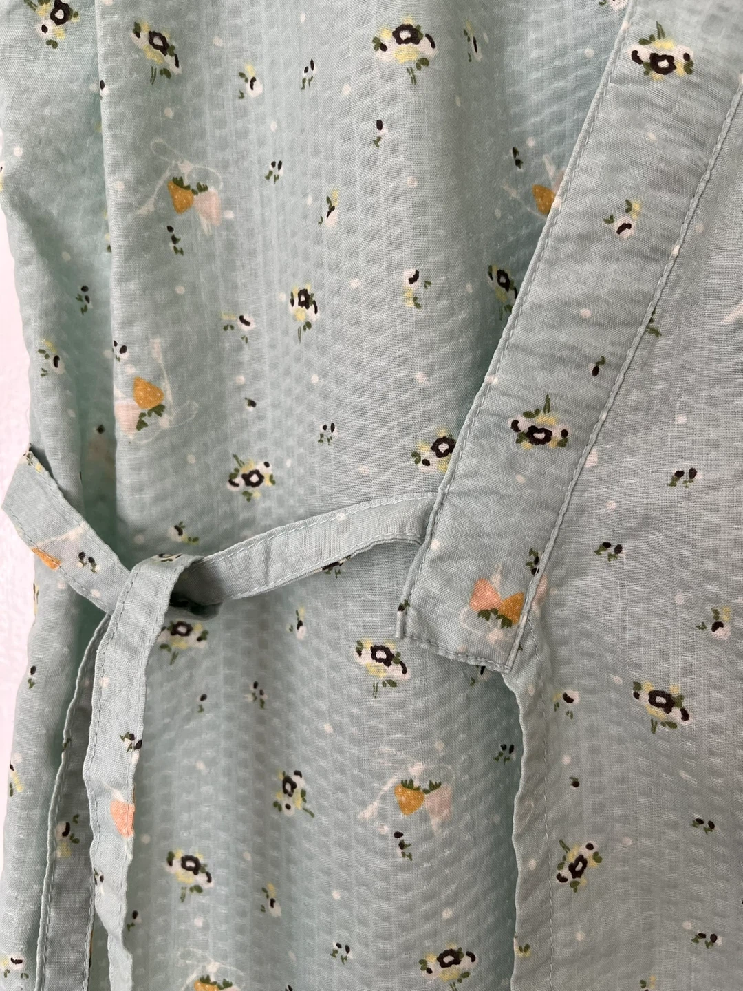 Vintage child’s seersucker kimono-style top from Japan - photo 2