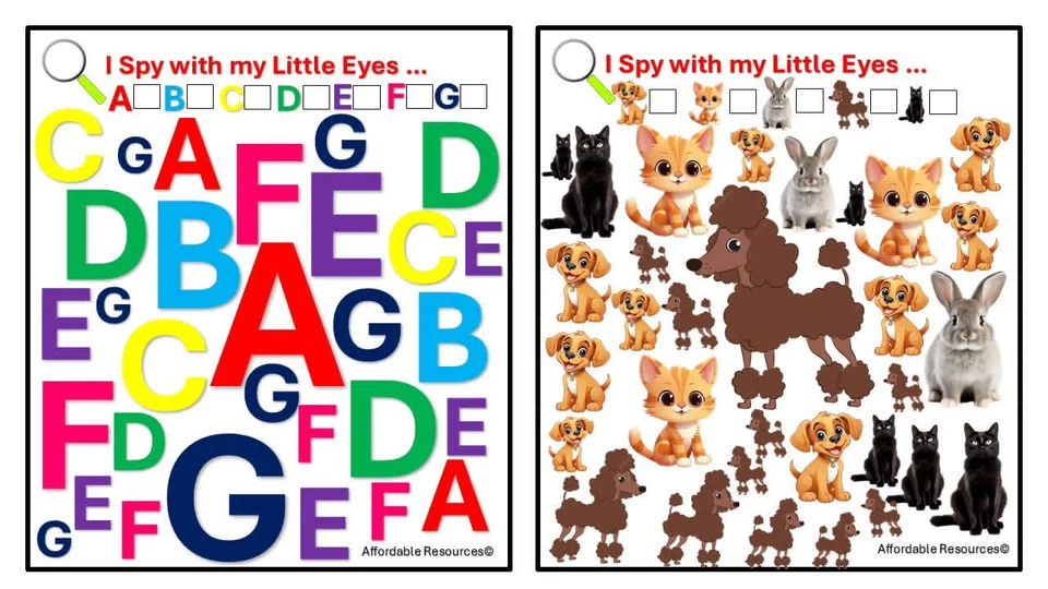 I SPY Printable Booklet - photo 3