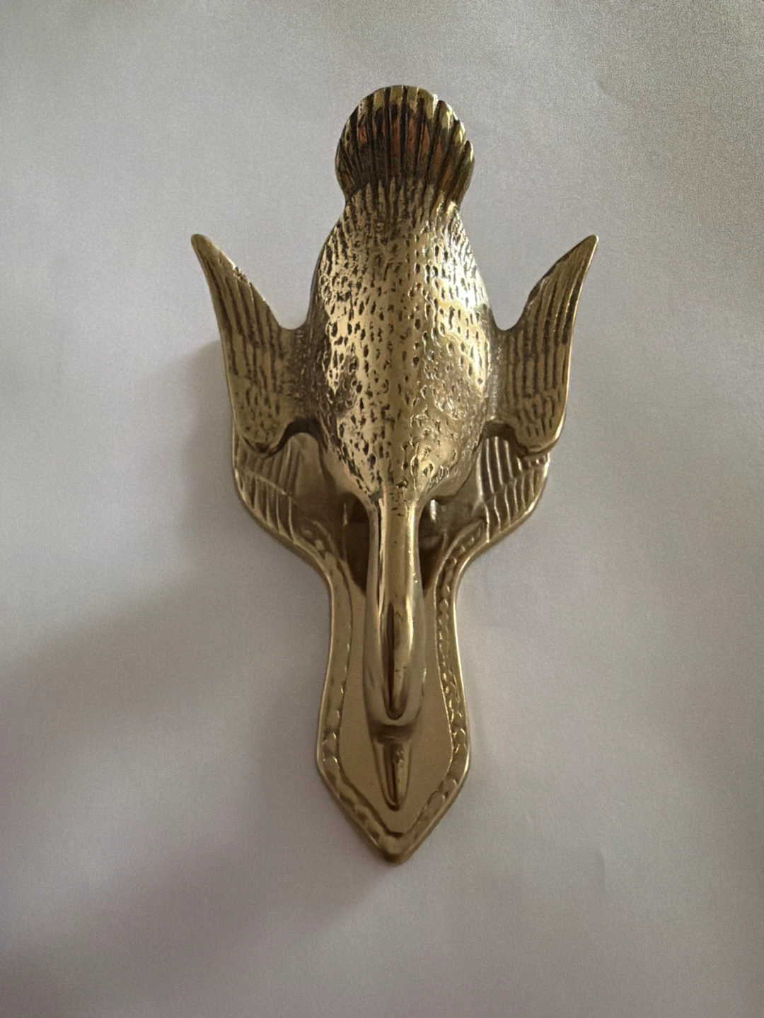 Victorian Brass Duck Clip Holder - photo 3