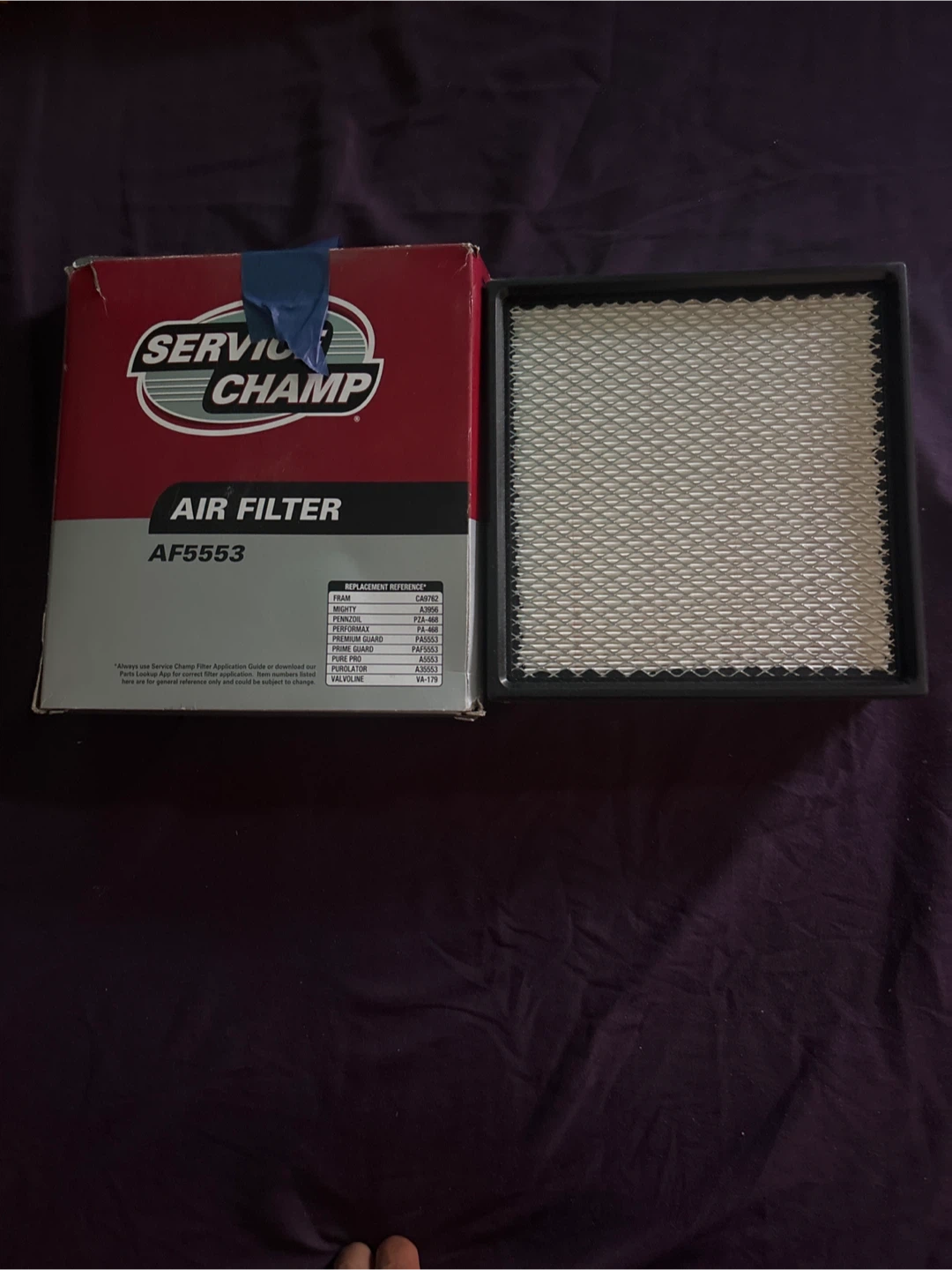 Service Champ AF5553 Air Filter - photo 3