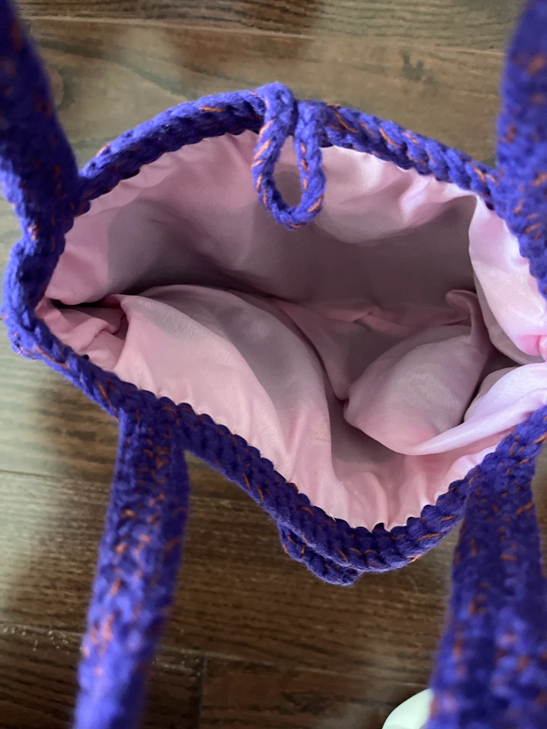 Purple Crocheted Handmade Handbag - photo 2