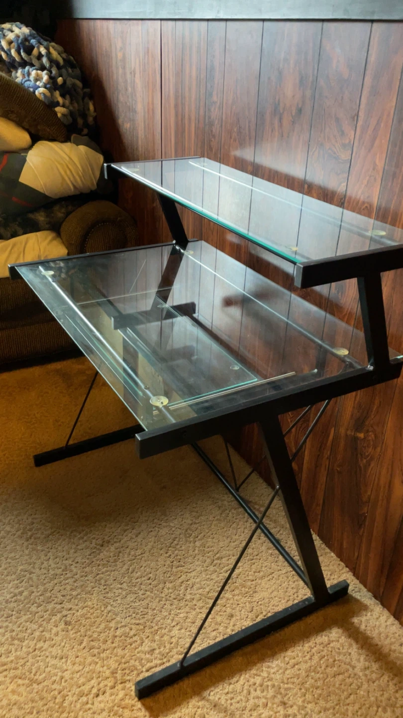 Glass Top Studio Desk - photo 2