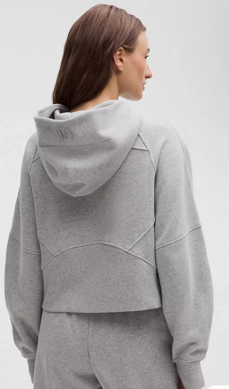 Lululemon Grey scuba Cropped half zip hoodie - photo 3