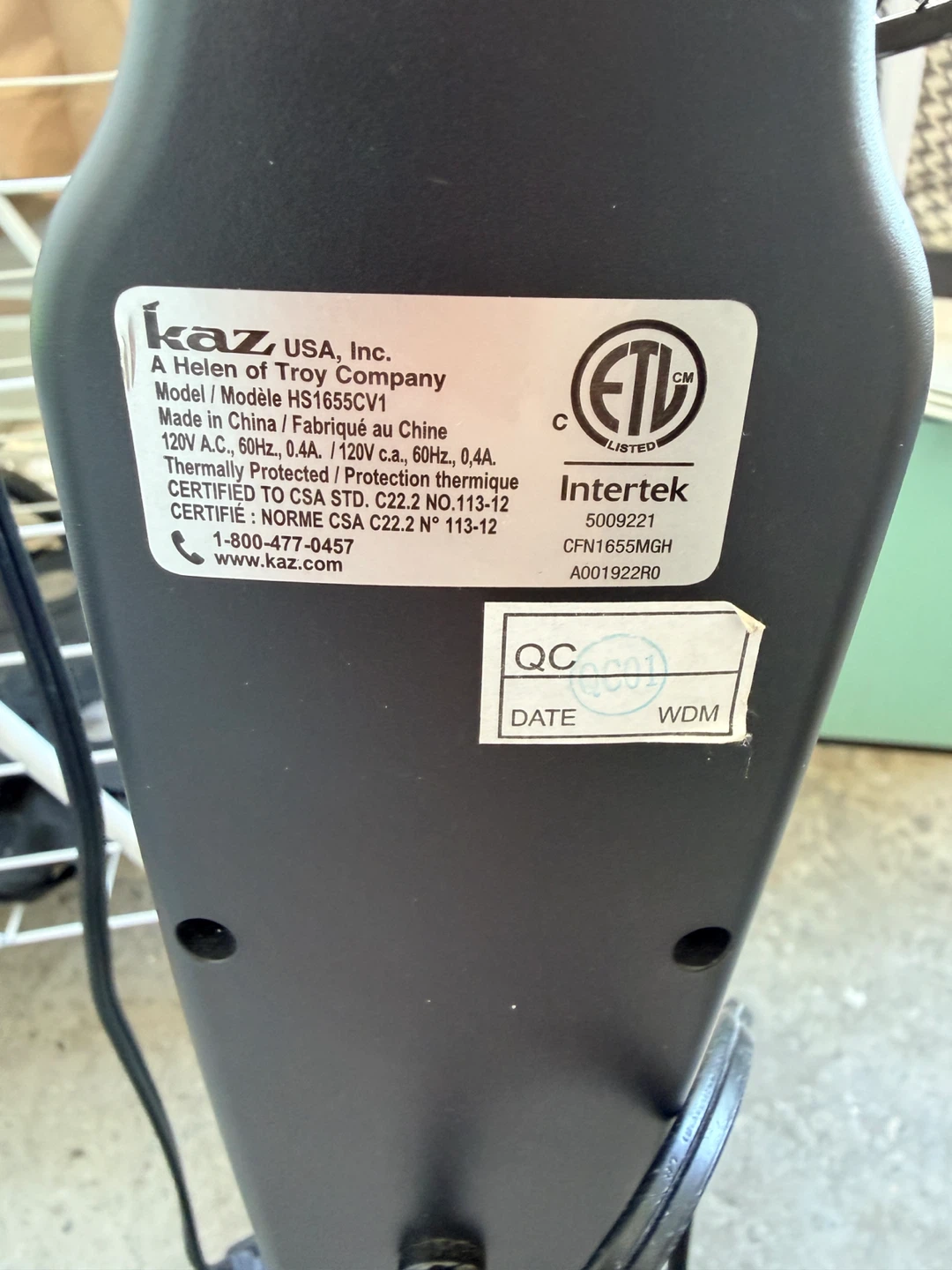 Honeywell Standing Fan - photo 2