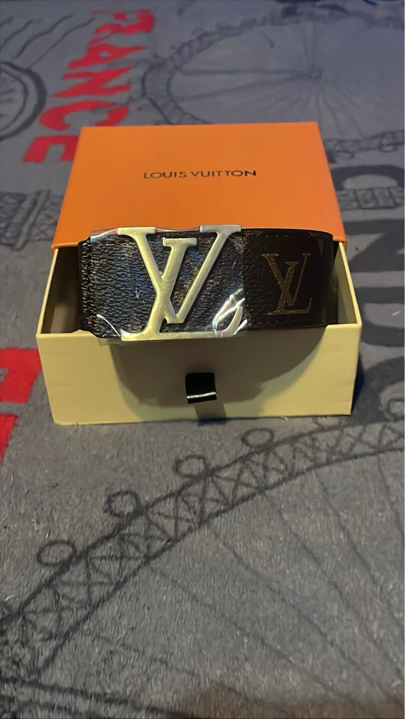 Louis Vuitton Belt with Gold Buckle