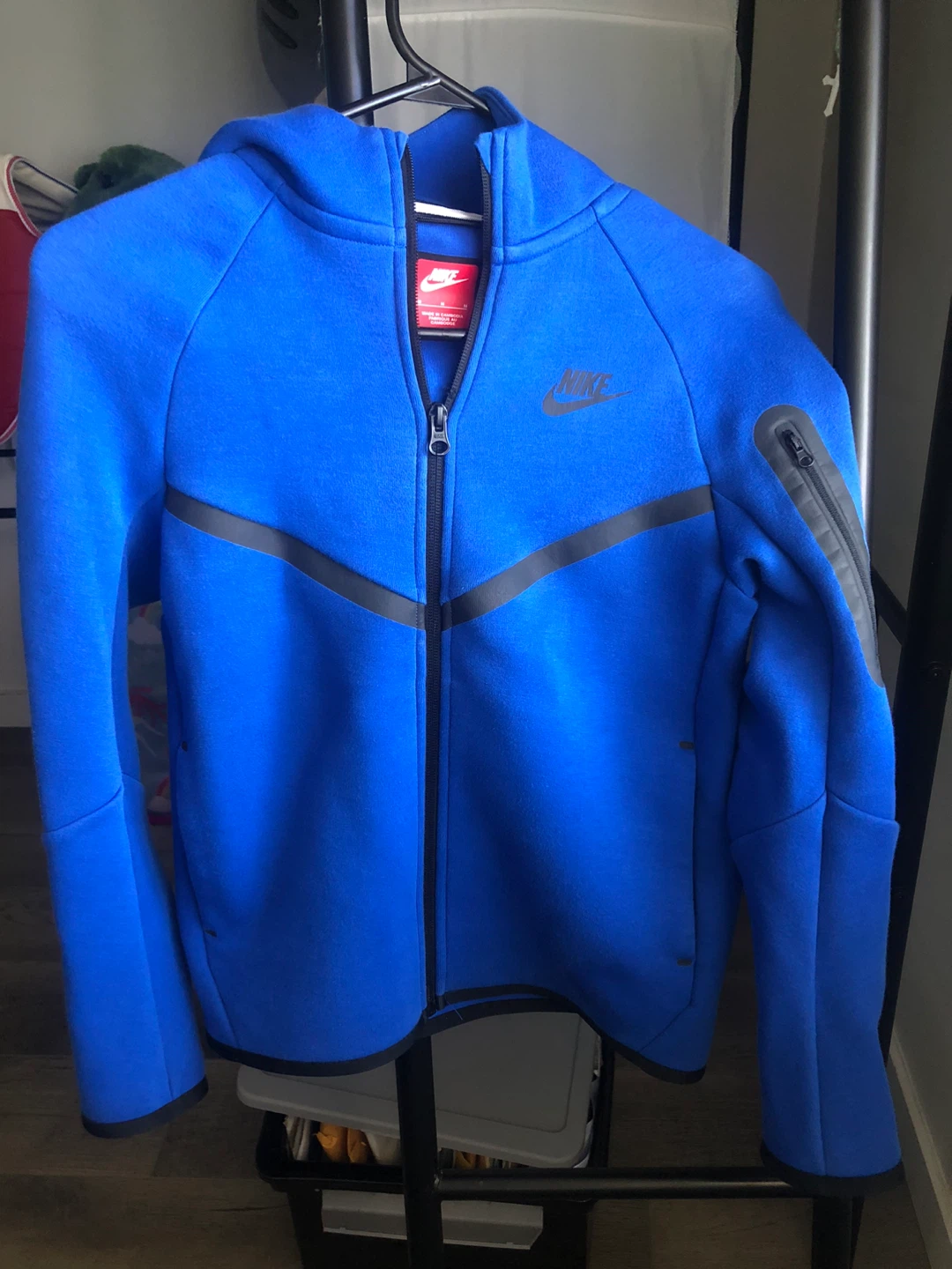 Nike Tech Fleece Full Zip Hoodie Royal Blue