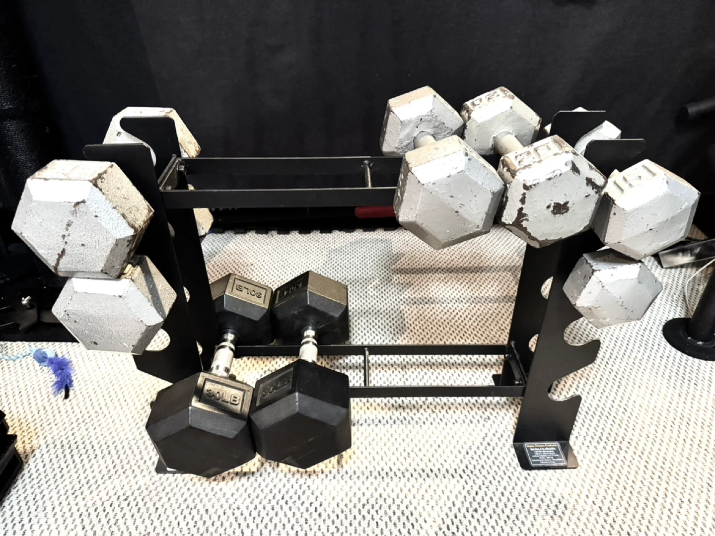 Hex Dumbbell Rack with Dumbbells - photo 3