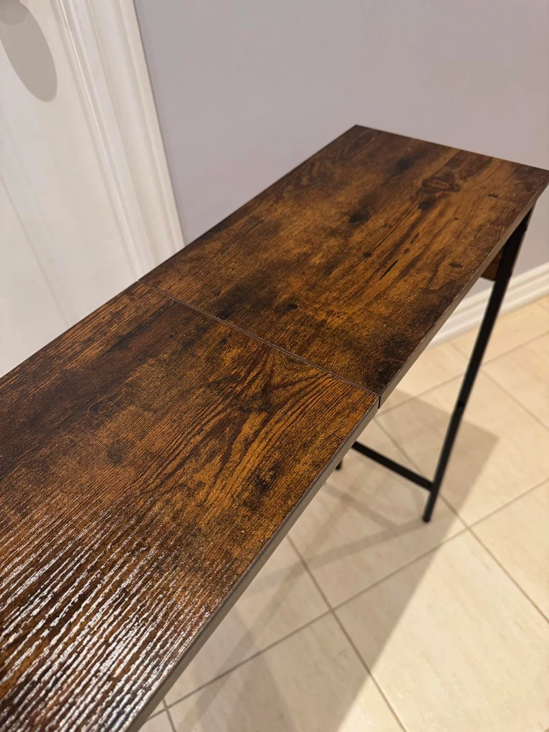 Narrow Console Table with Built-in Outlet - photo 3
