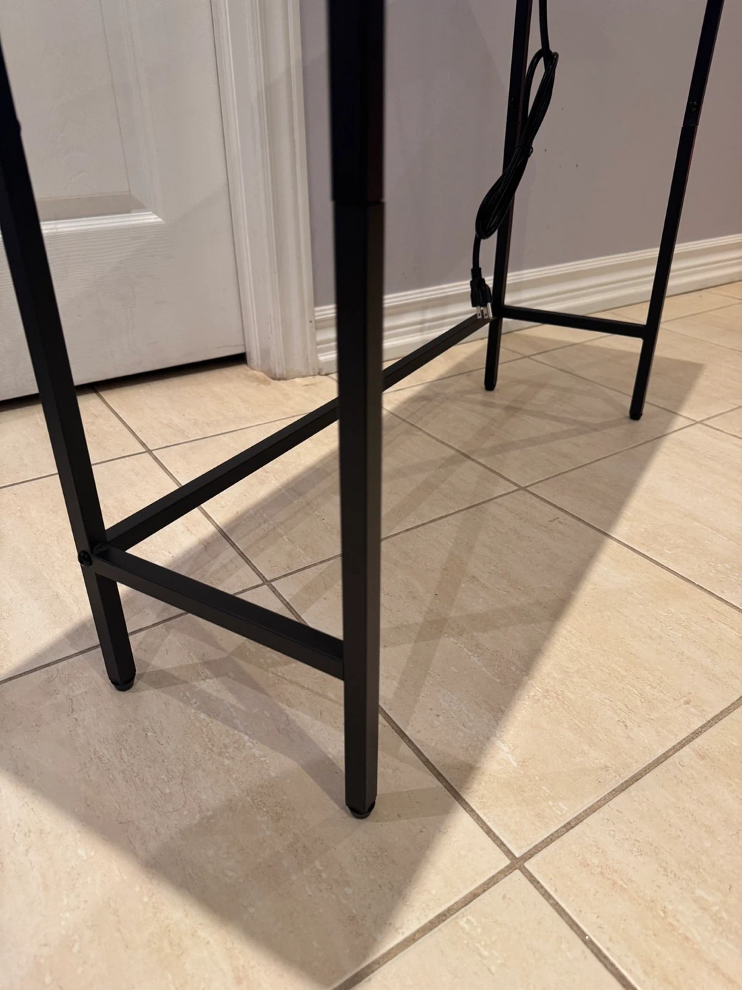 Narrow Console Table with Built-in Outlet - photo 4
