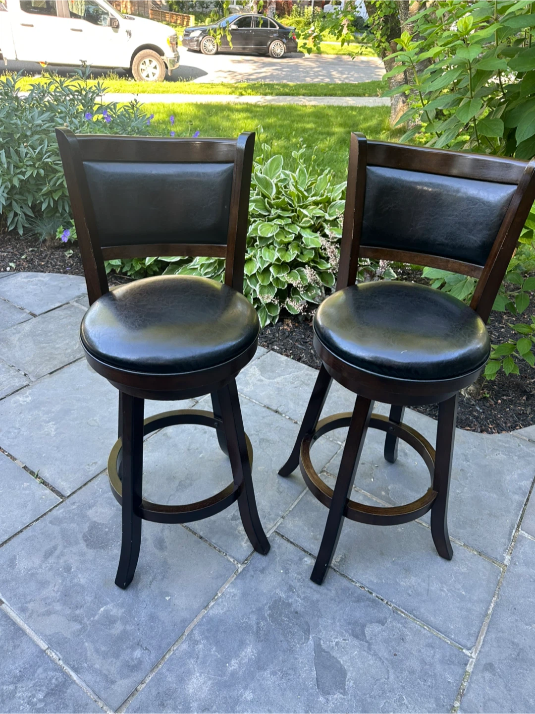 Set of 2 Swivel Bar Stools