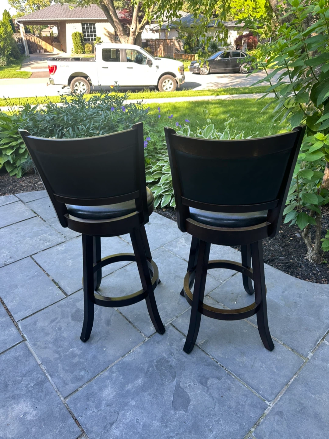 Set of 2 Swivel Bar Stools - photo 3