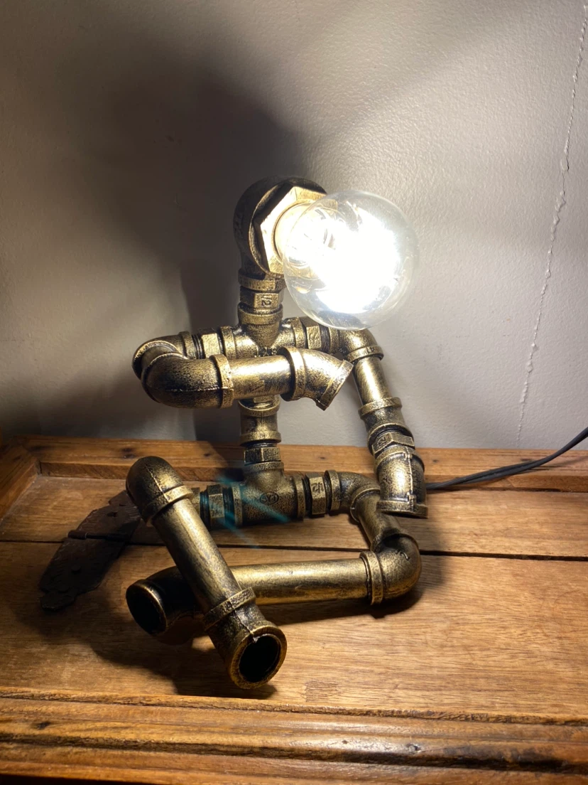 New Industrial Robot Pipe Table Lamp - photo 2