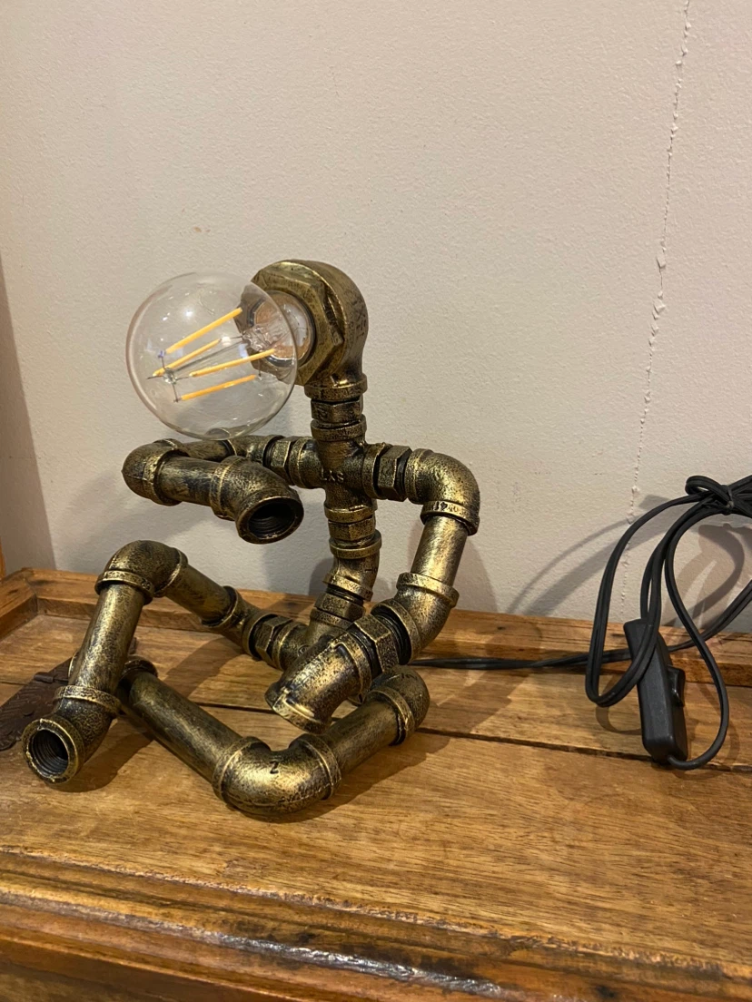 New Industrial Robot Pipe Table Lamp - photo 4