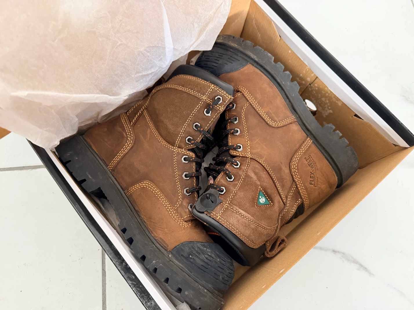 Workload Men's Steel Toe Work Boots Size 7 (Like New!)