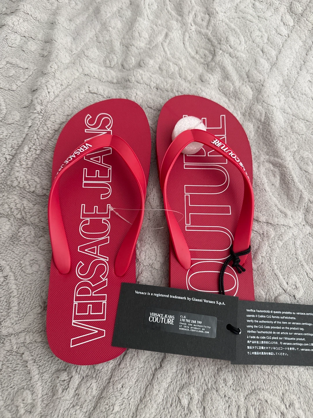 Versace Jeans Couture Red Flip Flops - photo 3
