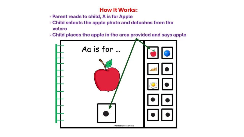 Adaptive Velcro ABC Story Book with Velcro - photo 2