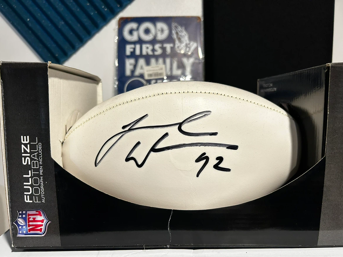 New York Jets Signed Football Helmet & Autographed Football - photo 4