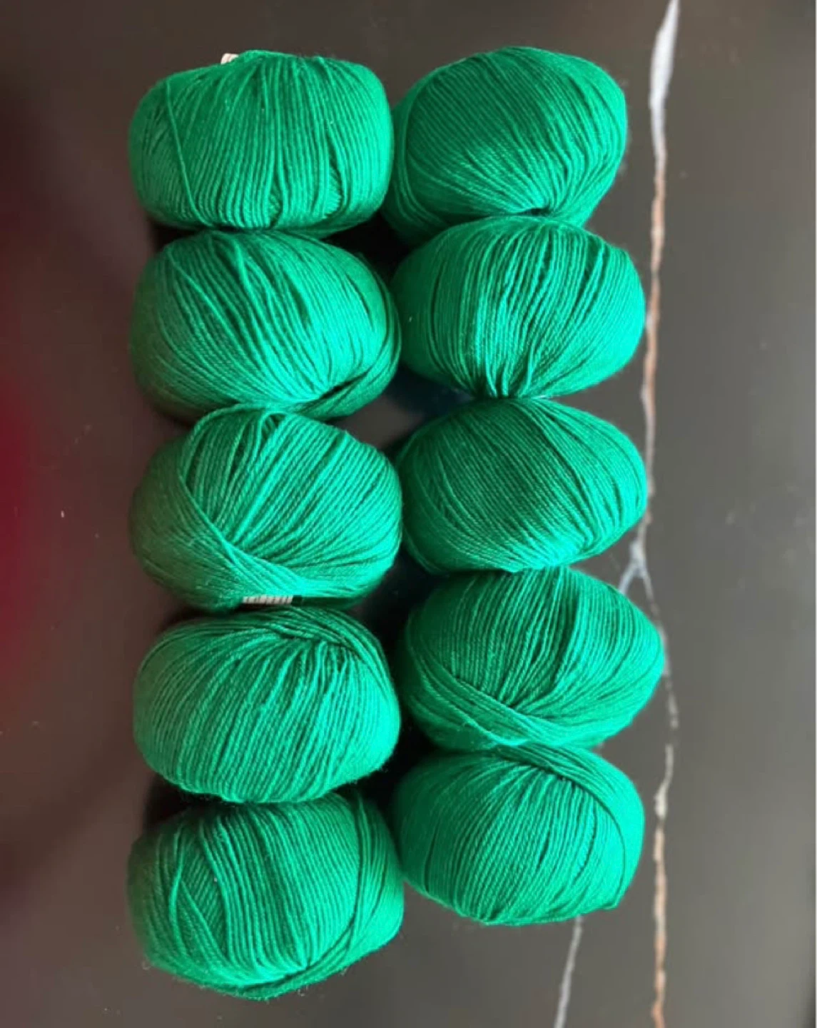 Green Yarnskeins - Set of 10