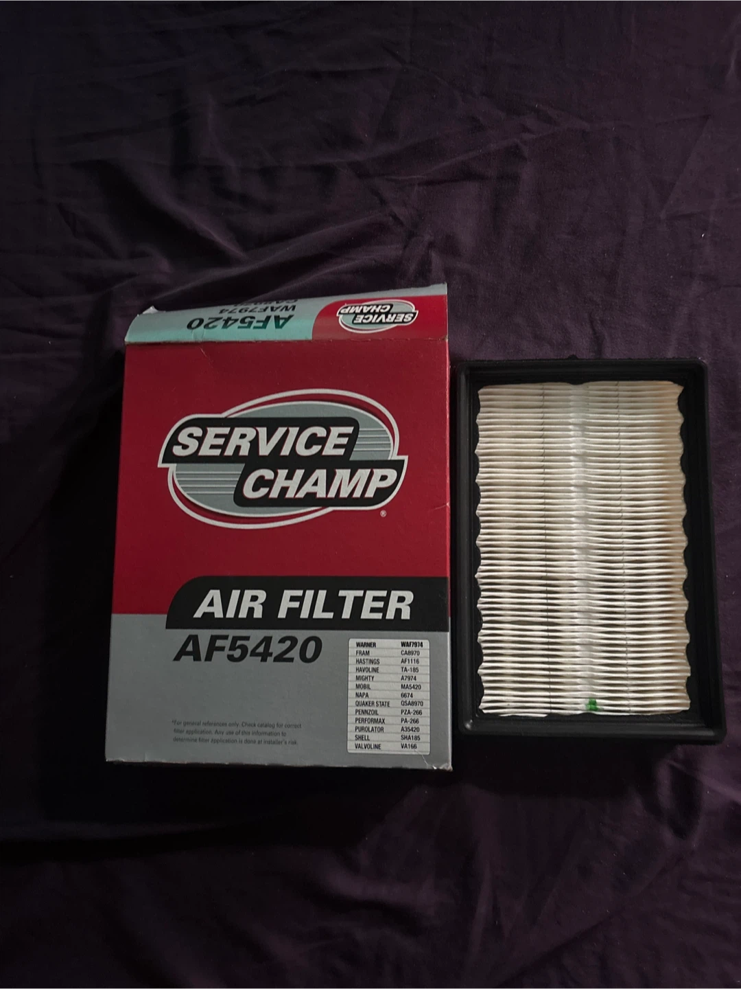 Service Champ AF5420 Air Filter - photo 2
