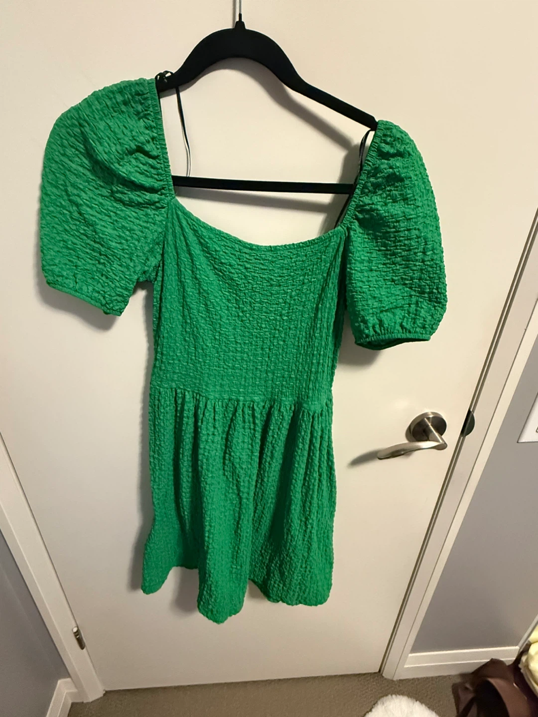 Green Puff Sleeve Dress - photo 2